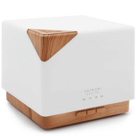 Cube Light Wood Essential Oil Diffuser