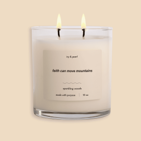 Faith Can Move Mountains Candle