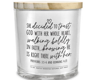 Soy Candle She Decided To Trust God
