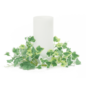 Mixed Ivy Candle Ring (Set of 6) 10.25"D Polyester (Fits a 4" Candle)