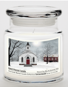 Courtside Market Love One Another Candle Glass Jar with Glass Lid