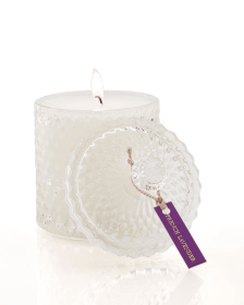 French Lavender Crystal Candle