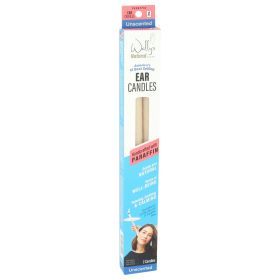 Wally's Natural Luxury Paraffin Ear Candles, 2-Pack â€“ Natural Wellness with No-Drip Safety Filter