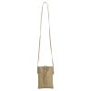 Jennie Small crossbody bag w/ slim strap closure & tassel - Light Brown