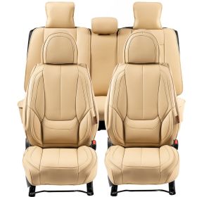 VEVOR Seat Covers, Universal Car Seat Covers Full Set Seats, Front and Rear Seat, 13pcs Faux Leather Seat Cover, Full Enclosed Design