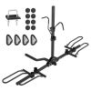 VEVOR Hitch Mount Bike Rack, 2-Bike Platform Style, 80 LBS Max Capacity Bike Rack Hitch for 1.25-/2-inch Receiver