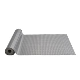 VEVOR Garage Floor Mat 4.9x19ft Vinyl Garage Flooring Roll Anti-Slide Diamond Texture Gray Garage Mats for Under Car 93 sqft Covering Space DIY PVC Ga