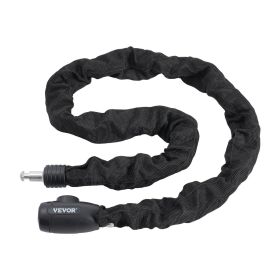 VEVOR Bike Chain Lock, 3.94 Ft Combination Bicycle Chain Lock with 4 Keys, Heavy Duty Anti-Theft High Security Bike Locks, Perfect for Bike