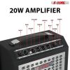 5 Core Guitar Amp 20W Electric Portable Mini Amplifier w Built in 6.5" Speaker Aux Headphone Jack