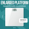 Digital Bathroom Scale for Body Weight Large Platform 12 inch 30cm High Capacity 440lb 200kg Accurate Scale for Adults Elderly Seniors Pets and Babies