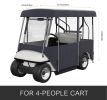 VEVOR Golf Cart Enclosure, Polyester Driving Enclosure, Club Car Covers Universal Fits for 2+2 Passenger Golf Carts