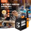 VEVOR Rolling Mill, 2.95"/75 mm Jewelry Rolling Mill Machine, 1: 2 Gear Ratio, 3-in-1 Multi-function Rolling Mill