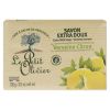 Extra Mild Soap - Verbena and Lemon by Le Petit Olivier for Unisex - 3.5 oz Soap