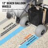 VEVOR Beach Dolly with Big Wheels for Sand, 29.9" x 15.4" Cargo Deck, w/ 12" Balloon Wheels
