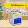 VEVOR Sonic Cleaner 2L Digital Ultrasonic Parts Cleaner with Timer 40kHz Professional 304 Stainless Steel Sonic Cleaner 110V for Jewelry Watch Glasses