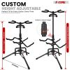 5 Core Guitar Stand Adjustable Triple Guitars Stands Floor w Neck Holder for Acoustic Electric Bass - GSH 3N1
