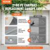 VEVOR Carport Replacement Canopy Cover 12 x 20 ft, Garage Top Tent Shelter Tarp Heavy-Duty Waterproof & UV Protected