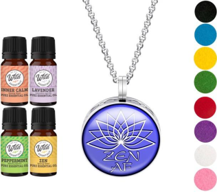 Necklace Diffuser (With Oils: Yes, Pendant: Zen Af)