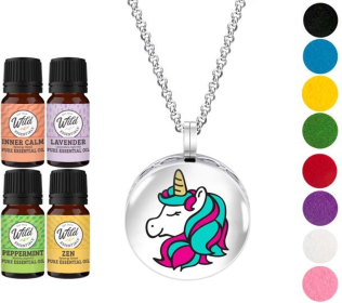 Necklace Diffuser (With Oils: Yes, Pendant: Unicorn)