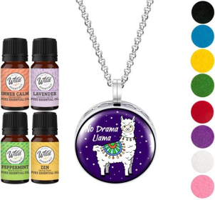 Necklace Diffuser (With Oils: Yes, Pendant: No Drama Llama)