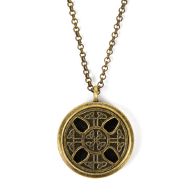 Necklace Diffuser (With Oils: No, Pendant: Celtic Cross (Pewter))