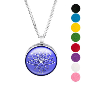 Necklace Diffuser (With Oils: No, Pendant: Zen Af)