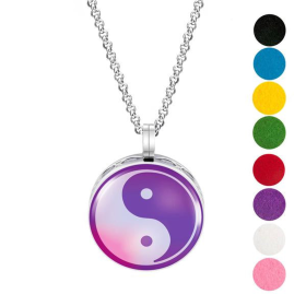 Necklace Diffuser (With Oils: No, Pendant: Yin Yang)