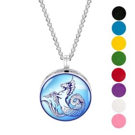 Necklace Diffuser (With Oils: No, Pendant: Seahorse)