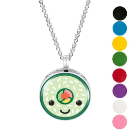 Necklace Diffuser (With Oils: No, Pendant: Sushi Roll)