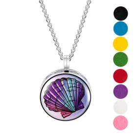 Necklace Diffuser (With Oils: No, Pendant: Seashell)