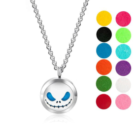 Necklace Diffuser (With Oils: No, Pendant: Jack Skullington)