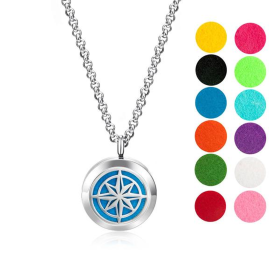 Necklace Diffuser (With Oils: No, Pendant: Nautical Star)