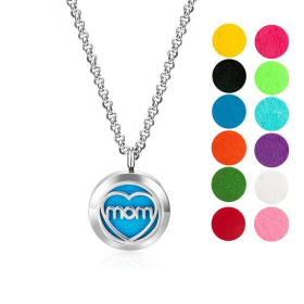 Necklace Diffuser (With Oils: No, Pendant: Mom)