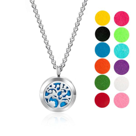 Necklace Diffuser (With Oils: No, Pendant: Arbol Tree)