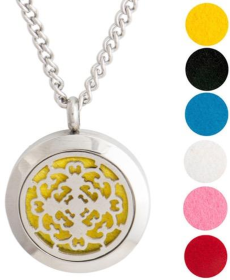 Necklace Diffuser (With Oils: No, Pendant: Cross Necklace)