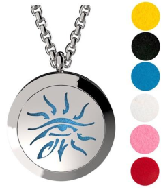 Necklace Diffuser (With Oils: No, Pendant: Eye Of Horus)