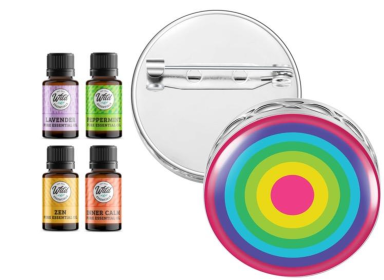 Pin Brooch Diffuser (With Oil: Yes, Design: Jawbreaker)