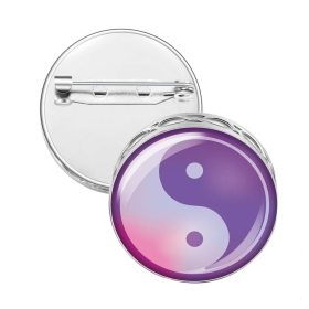 Pin Brooch Diffuser (With Oil: No, Design: Yin Yang)