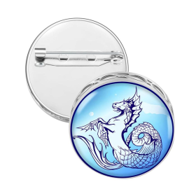 Pin Brooch Diffuser (With Oil: No, Design: Seahorse)