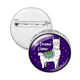 Pin Brooch Diffuser (With Oil: No, Design: No Drama Llama)