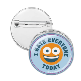 Pin Brooch Diffuser (With Oil: No, Design: I Hate Everyone)