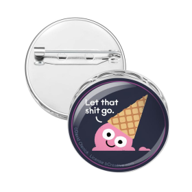 Pin Brooch Diffuser (With Oil: No, Design: Let It Go Ice Cream)