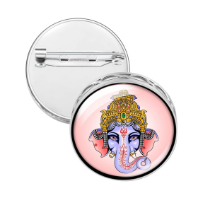 Pin Brooch Diffuser (With Oil: No, Design: Ganesha)