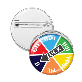Pin Brooch Diffuser (With Oil: No, Design: F It Wheel)
