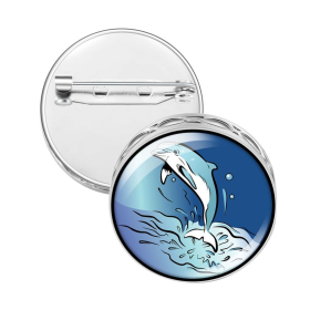 Pin Brooch Diffuser (With Oil: No, Design: Dolphin)