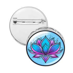 Pin Brooch Diffuser (With Oil: No, Design: Blue Lotus)