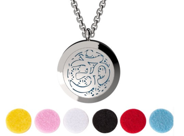 Necklace Diffusers (Stainless Steel) (With Oils: No, Pendant: Aum)