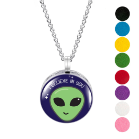 Necklace Diffusers (Stainless Steel) (With Oils: No, Pendant: Alien)