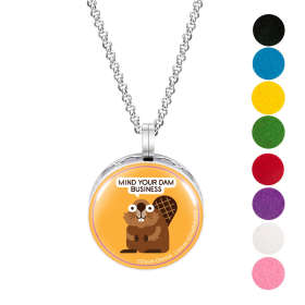 Necklace Diffusers (Stainless Steel) (With Oils: No, Pendant: Mind Your Business)