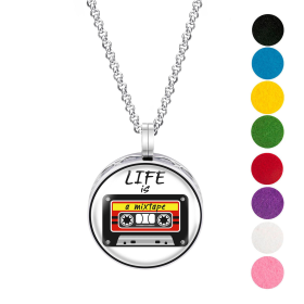 Necklace Diffusers (Stainless Steel) (With Oils: No, Pendant: Mixtape)